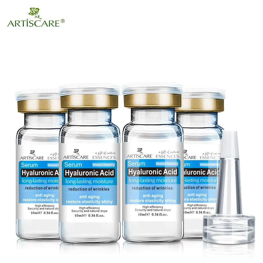 ARTISCARE Hyaluronic Acid Face Serum 4pcs/Lot for Moisturizing and Hydrating Facial HA Essence Face Care Products