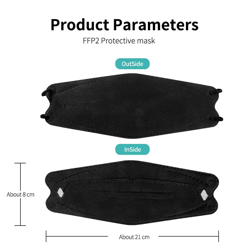masks ffp2 face masks KN95 colors security protection masks n k 95 ffp 2 originais 4ply mask pff2 n95 mascarilla fpp2 homologada