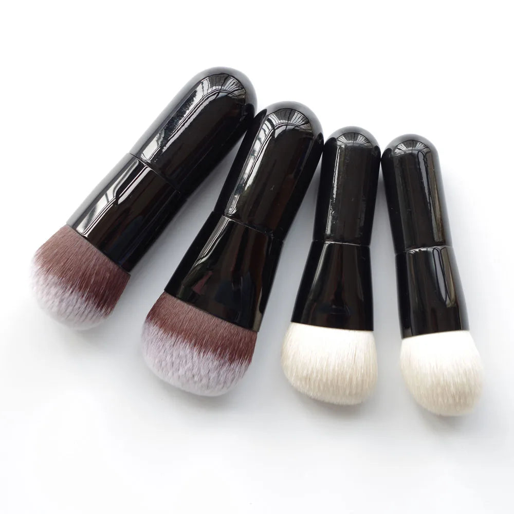Cute Baby Professional Handmade Makeup Brushes Soft Synthetic Saikoho Goat Hair Blush Contour Foundation Brush Make up Brush