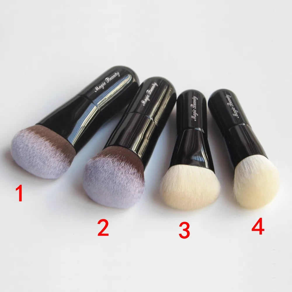 Cute Baby Professional Handmade Makeup Brushes Soft Synthetic Saikoho Goat Hair Blush Contour Foundation Brush Make up Brush