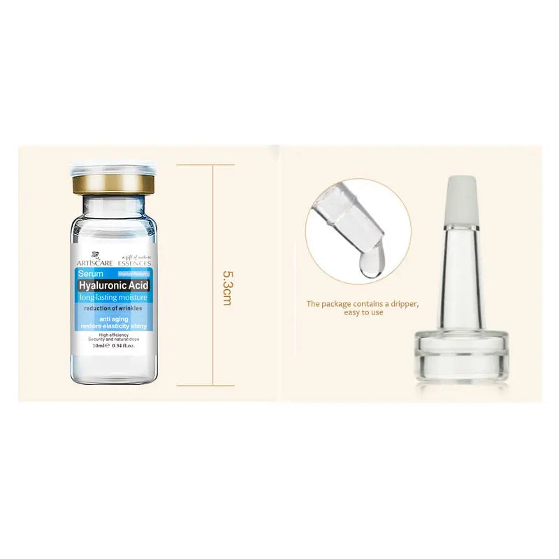 ARTISCARE Hyaluronic Acid Face Serum 4pcs/Lot for Moisturizing and Hydrating Facial HA Essence Face Care Products