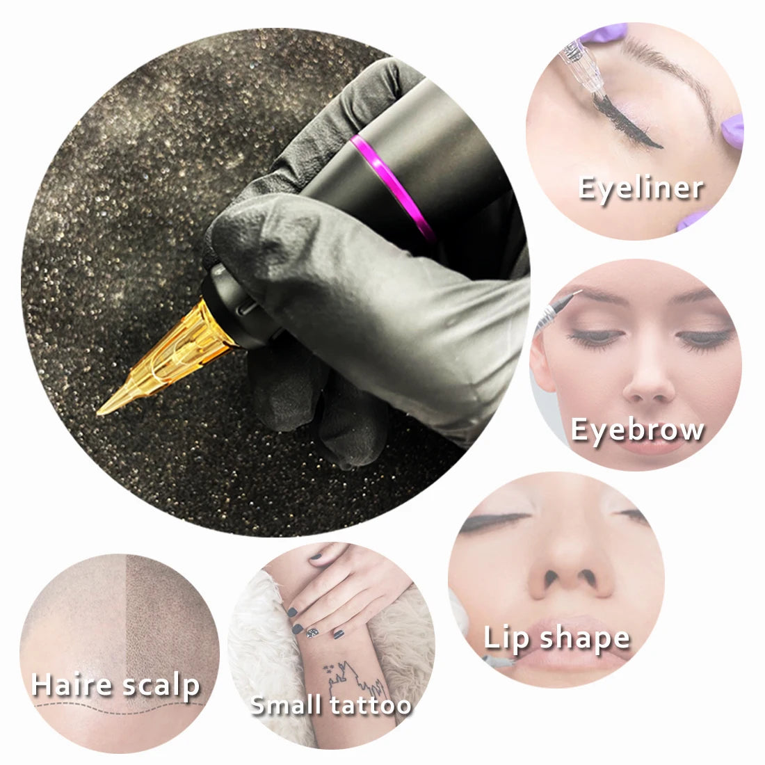 INKIN  SMP  Cartridge Tattoo Needles Micropigmentation Permanent Make-Up eyebrows eyelinver lips Microblading 20Pcs/lot