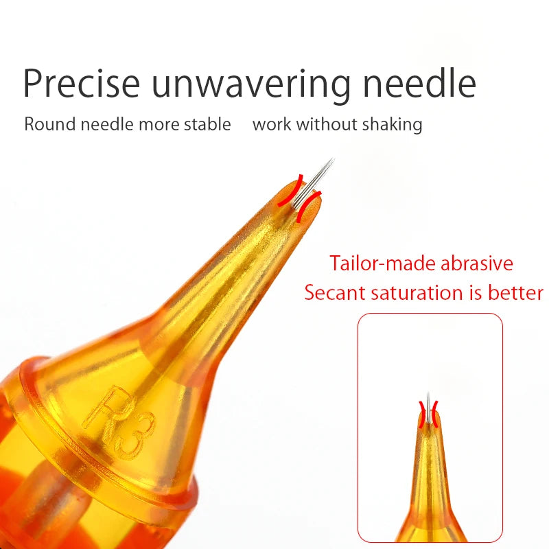 YILONG 10PCS Individual Package RM/RL/RS/M1 Cartridge Tattoo Needles Permanent Make-Up Tattoo Tool for Tattoo Machine Pen