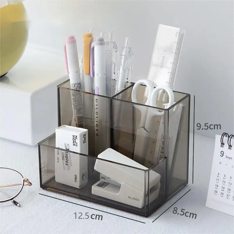 Lipstick Makeup Brush Case,transparent Acrylic Cosmetics Box Make Up Organizer Bucket,desk Pen Holder Jewelry Makeup Storage Box