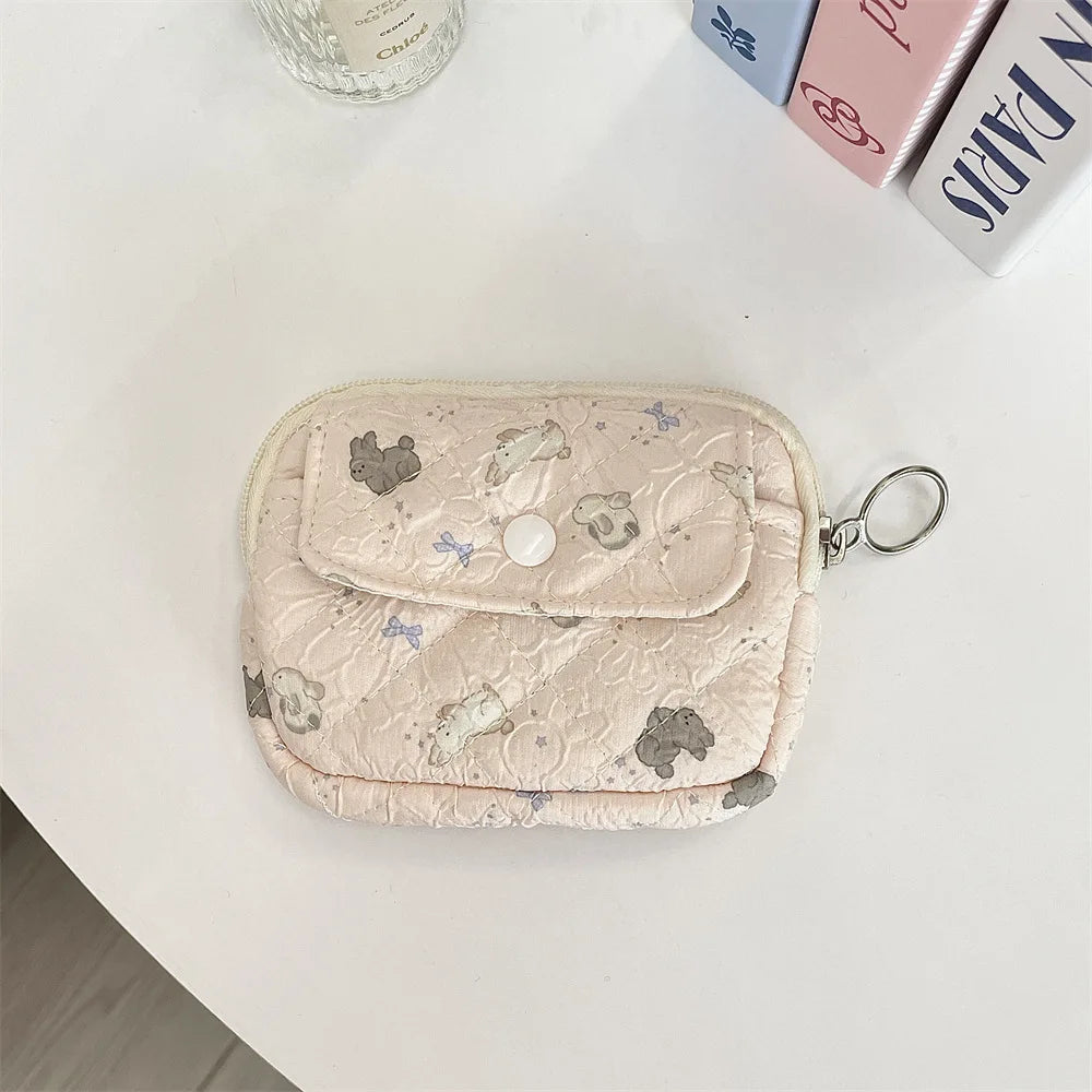 Cute Cartoon Small Travel Cosmetic Lipstick Earphone Card Portable Storage Bag Purse Women Gift Pouch In Make up Bags Organizer
