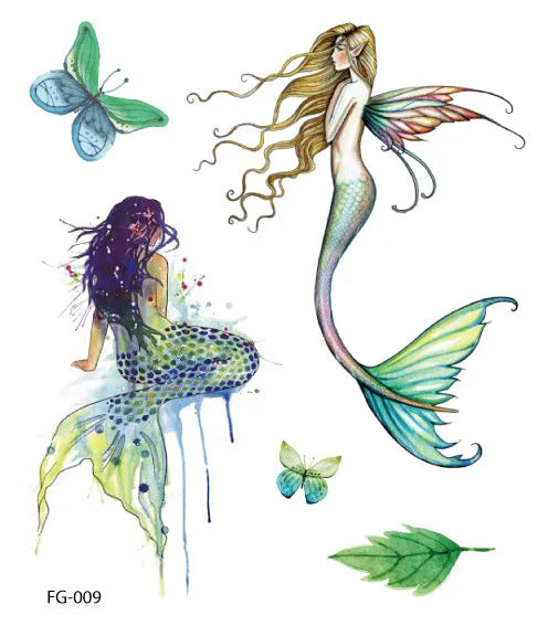 Purple Fairy Butterfly Tattoo Stickers Waterproof Eyes Face Stickers Glitters Body Art Fake Tattoos Dance Music Festival Make Up