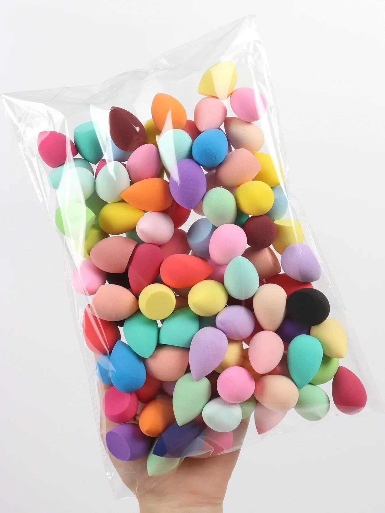 Mini Random makeup eggs 10-20-50-100 pack. Random color and shape, multi-color Make-up sponge, foundation mixed beauty sponge