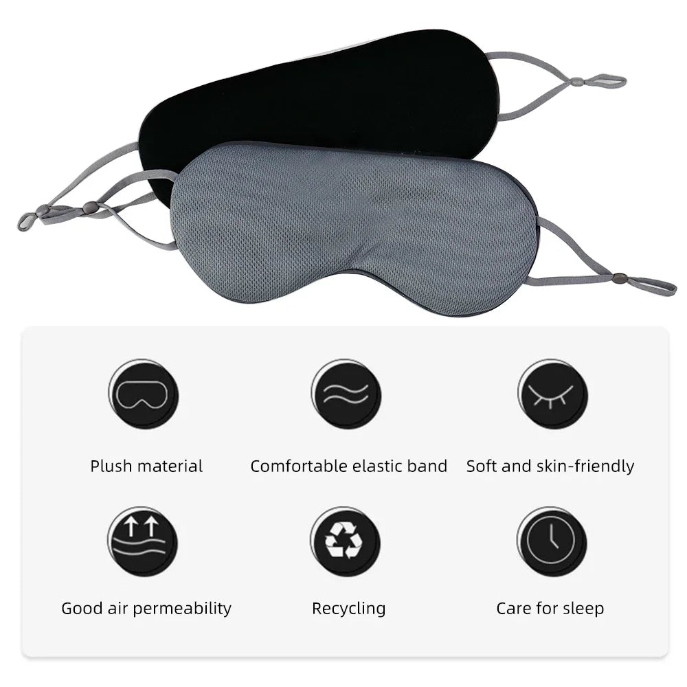 Sleep eye mask light eye mask relieves eye fatigue, soft sleep aid, travel eye mask, breathable double-sided eye mask