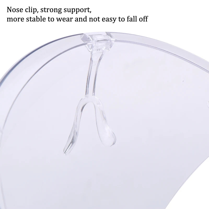 Professional Full Face Shield Nail Art Dustproof Mask HD Anti-fog Acrylic Transparent Face Protector Guard Kitchen Cooking Tool
