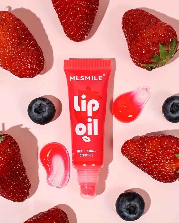 Fruit Hydrating Lip Glow Oil, Moisturizing Lip Plumper Gloss, Transparent Plumping Lip Gloss, Lip Oil, Lip Balm for Lip Care