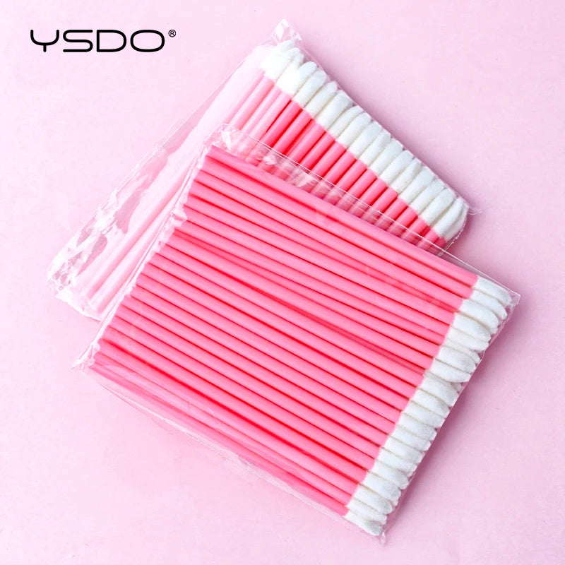 YSDO Lip Brush Eyelash 5/50/100Pcs Lipsticks Mascara Applicator Lipstick Wands Eyelashes brush Set Cosmetic Makeup Tools