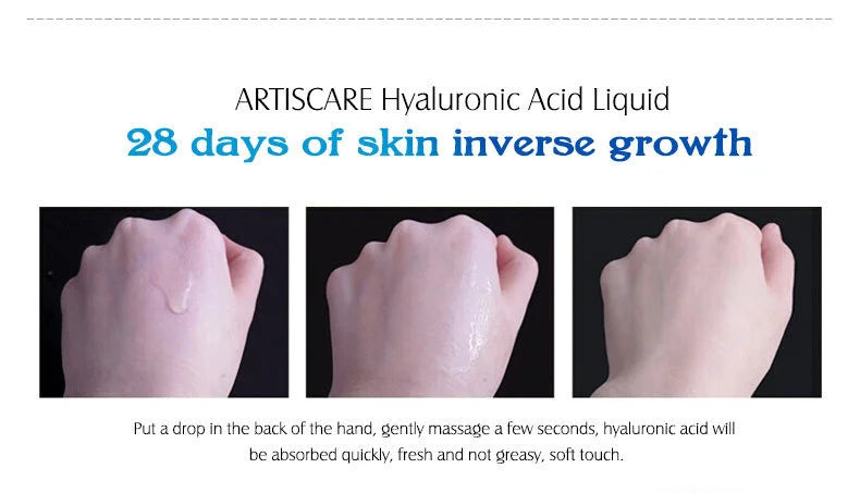 ARTISCARE Hyaluronic Acid Face Serum 4pcs/Lot for Moisturizing and Hydrating Facial HA Essence Face Care Products