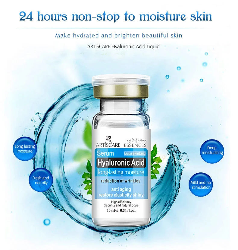 ARTISCARE Hyaluronic Acid Face Serum 4pcs/Lot for Moisturizing and Hydrating Facial HA Essence Face Care Products