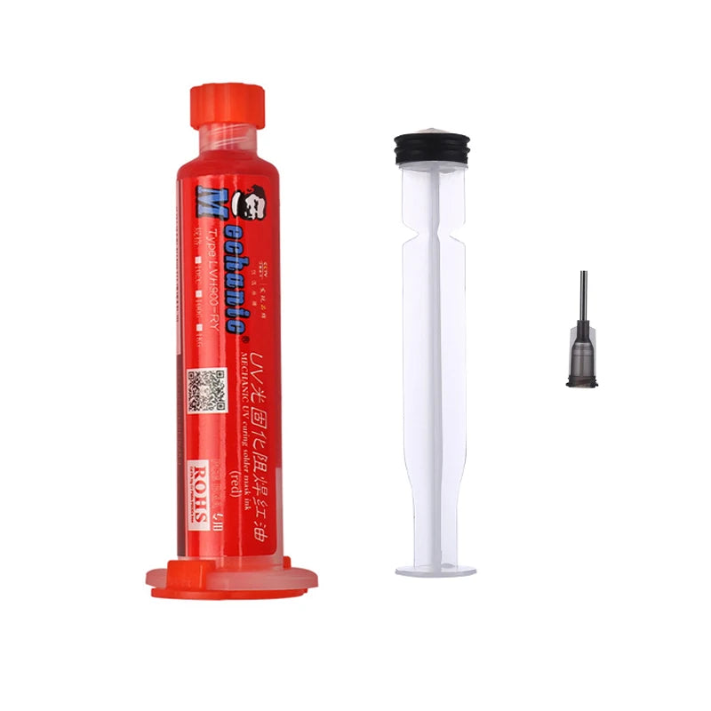 MECHANIC 3-IN-1 UV Light Curing Solder Mask Ink BGA PCB Circuit Board Repair Welding Paint Green Oil Prevent Corrosive Arcing