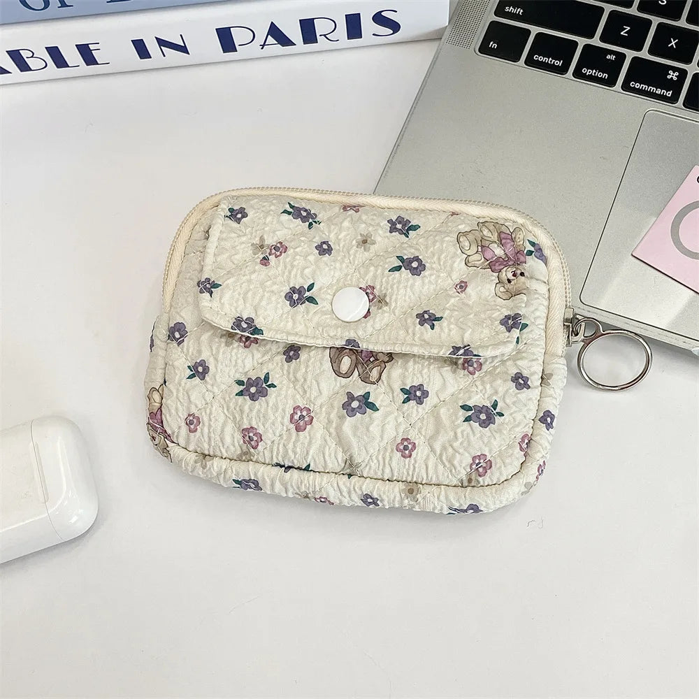 Cute Cartoon Small Travel Cosmetic Lipstick Earphone Card Portable Storage Bag Purse Women Gift Pouch In Make up Bags Organizer