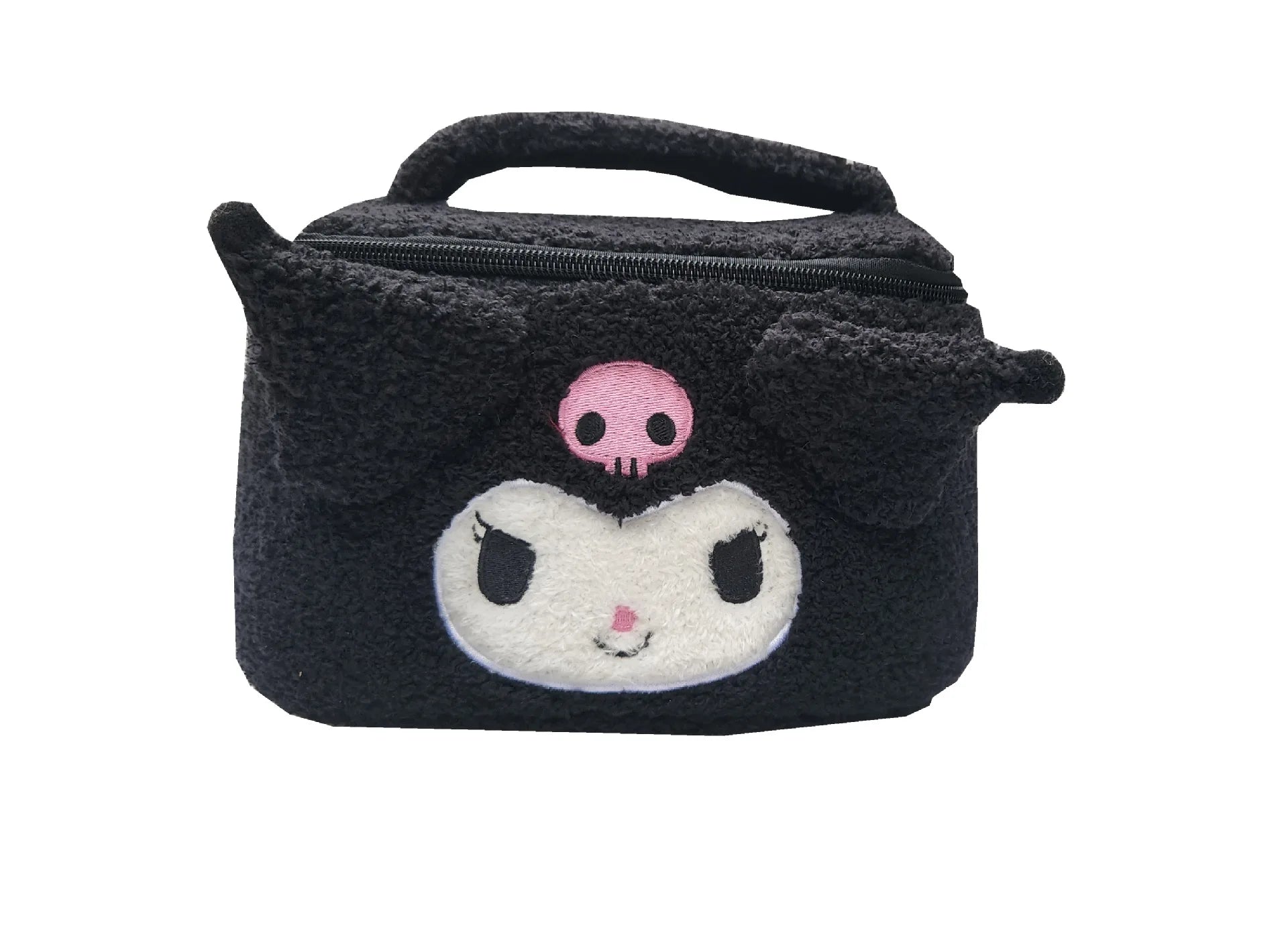 Sanrio Hello Kitty Plush Cosmetic Bag Cute Kuromi My Melody Zipper Large  Women Travel Make Up Toiletry Bag Washing Pouch Pouch