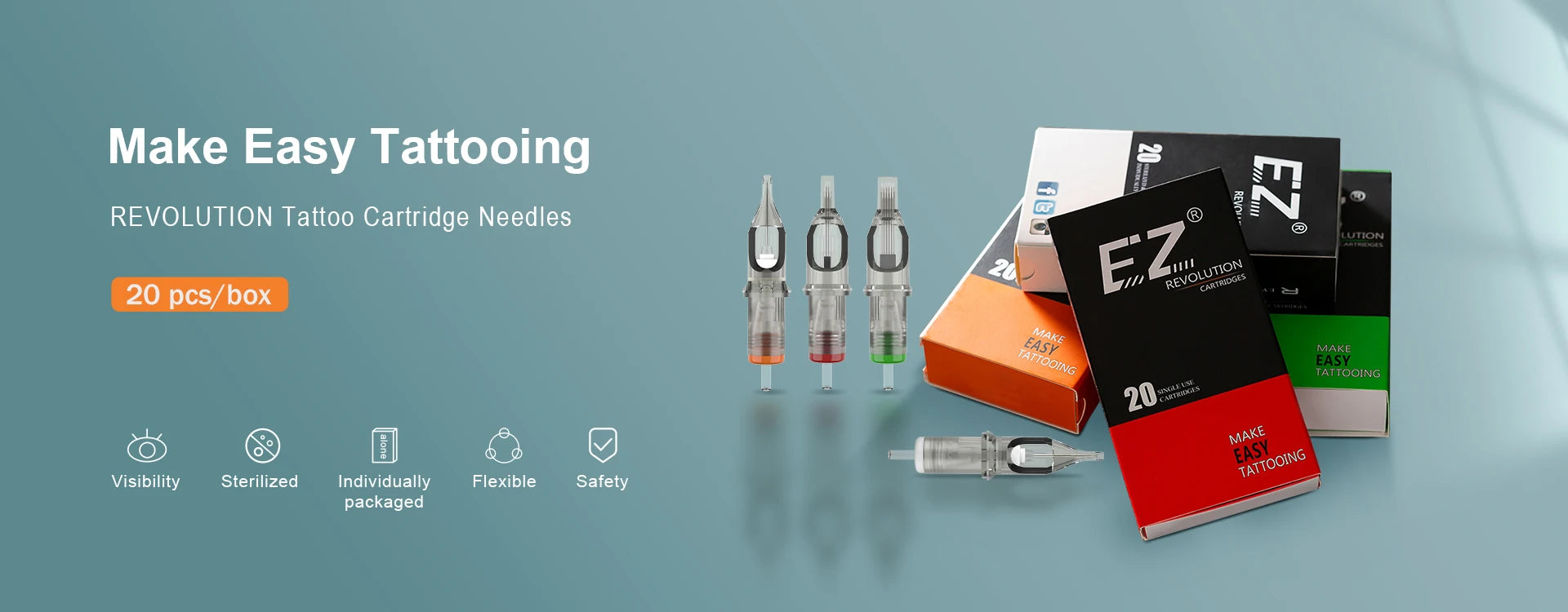 INKIN  SMP  Cartridge Tattoo Needles Micropigmentation Permanent Make-Up eyebrows eyelinver lips Microblading 20Pcs/lot