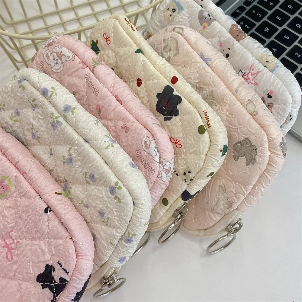 Cute Cartoon Small Travel Cosmetic Lipstick Earphone Card Portable Storage Bag Purse Women Gift Pouch In Make up Bags Organizer