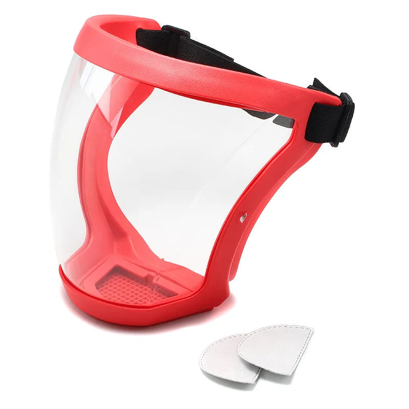 Protection Mask Transparent Facial Protector Face FaceMask Protective Outdoor Safety Mask Head Cover Work Protection Splashproof