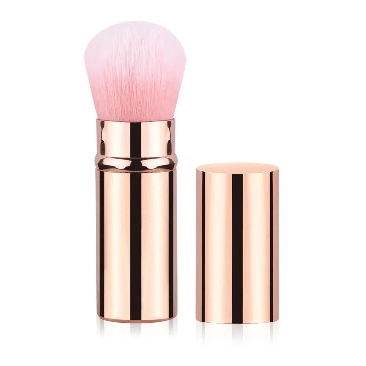 1 Pcs Retractable Makeup Brushes Powder Foundation Blending Blush Brush Make Up Cosmetics Brushes Female Metal Handle Brush