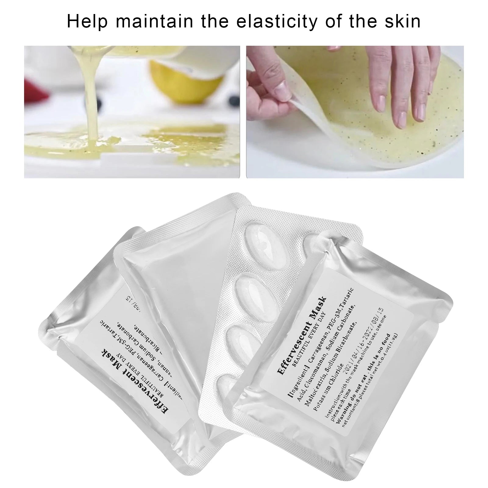 32Pcs Facial Care Collagen Capsule Mask Machine Collagen Capsule Natural Fruit Vegetable Facial Care Mask Maker Accessory