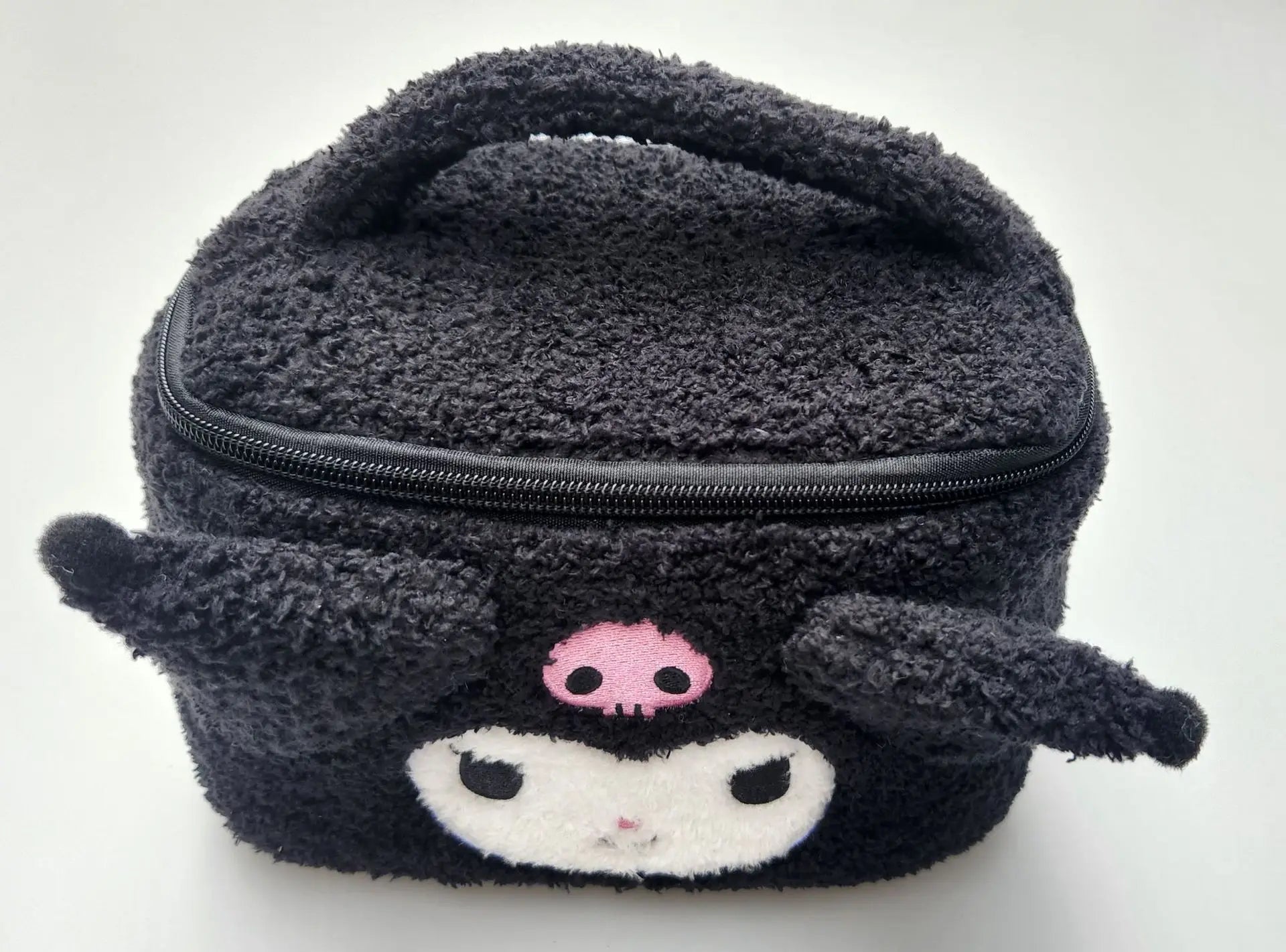 Sanrio Hello Kitty Plush Cosmetic Bag Cute Kuromi My Melody Zipper Large  Women Travel Make Up Toiletry Bag Washing Pouch Pouch