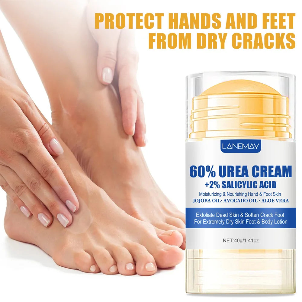40g Urea Foot Cream Dry Cracked Feet Heel Gentle Exfoliation Softening Skin Ultra-Hydrating Hand Foot Care Cream Stick Protuct
