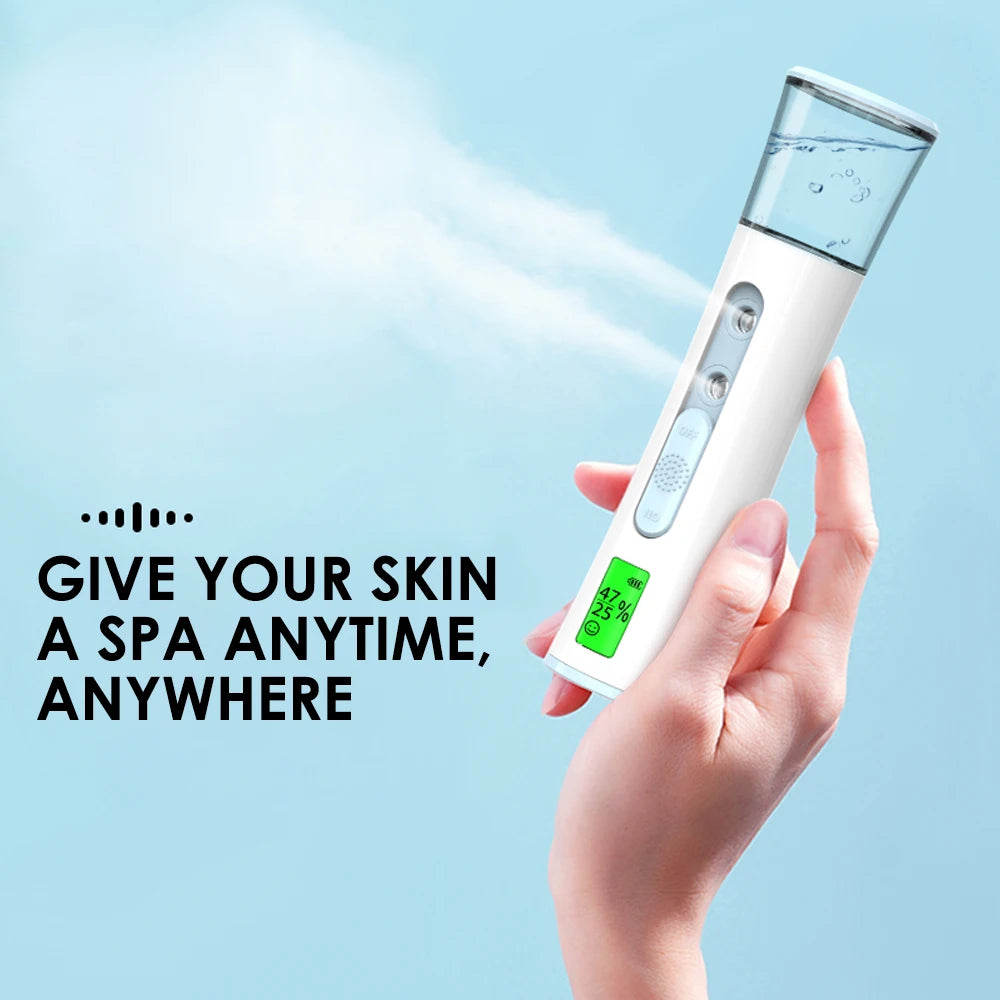 Nano Facial Steamer Mist Spray Eyelash Extensions Cleaning Pores Water SPA Moisturizing Hydrating Face Sprayer USB Rechargeable