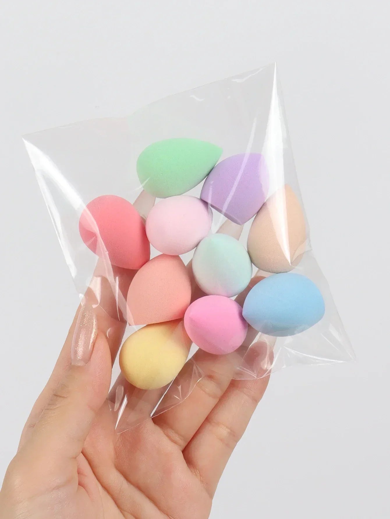 Mini Random makeup eggs 10-20-50-100 pack. Random color and shape, multi-color Make-up sponge, foundation mixed beauty sponge