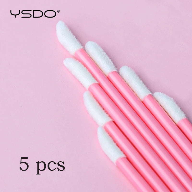 YSDO Lip Brush Eyelash 5/50/100Pcs Lipsticks Mascara Applicator Lipstick Wands Eyelashes brush Set Cosmetic Makeup Tools