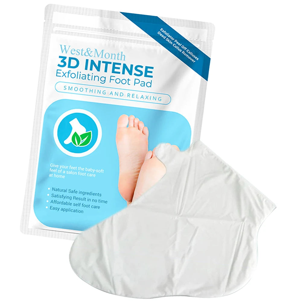 1 Pair Exfoliating Callus Booties Feet Care Foot Mask Sheet Pack Mildly Nourish Moisturizing for Dry Cracked Feet