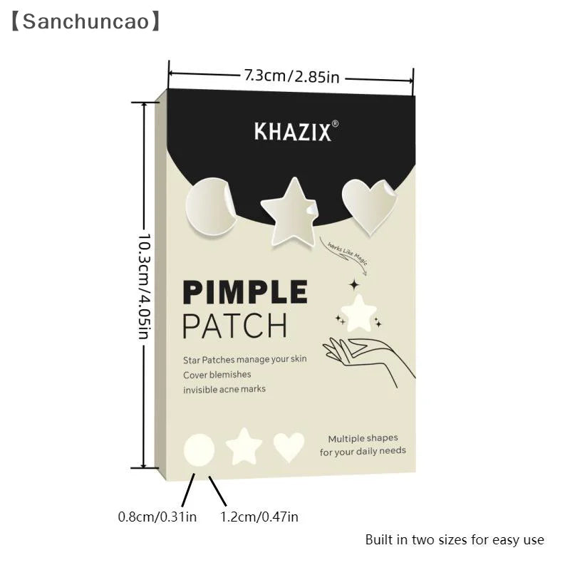 720PCS Circular Transparent And Skin Tone Acne Patches Skincare Stickers Facial Spot Covering Makeup Tools
