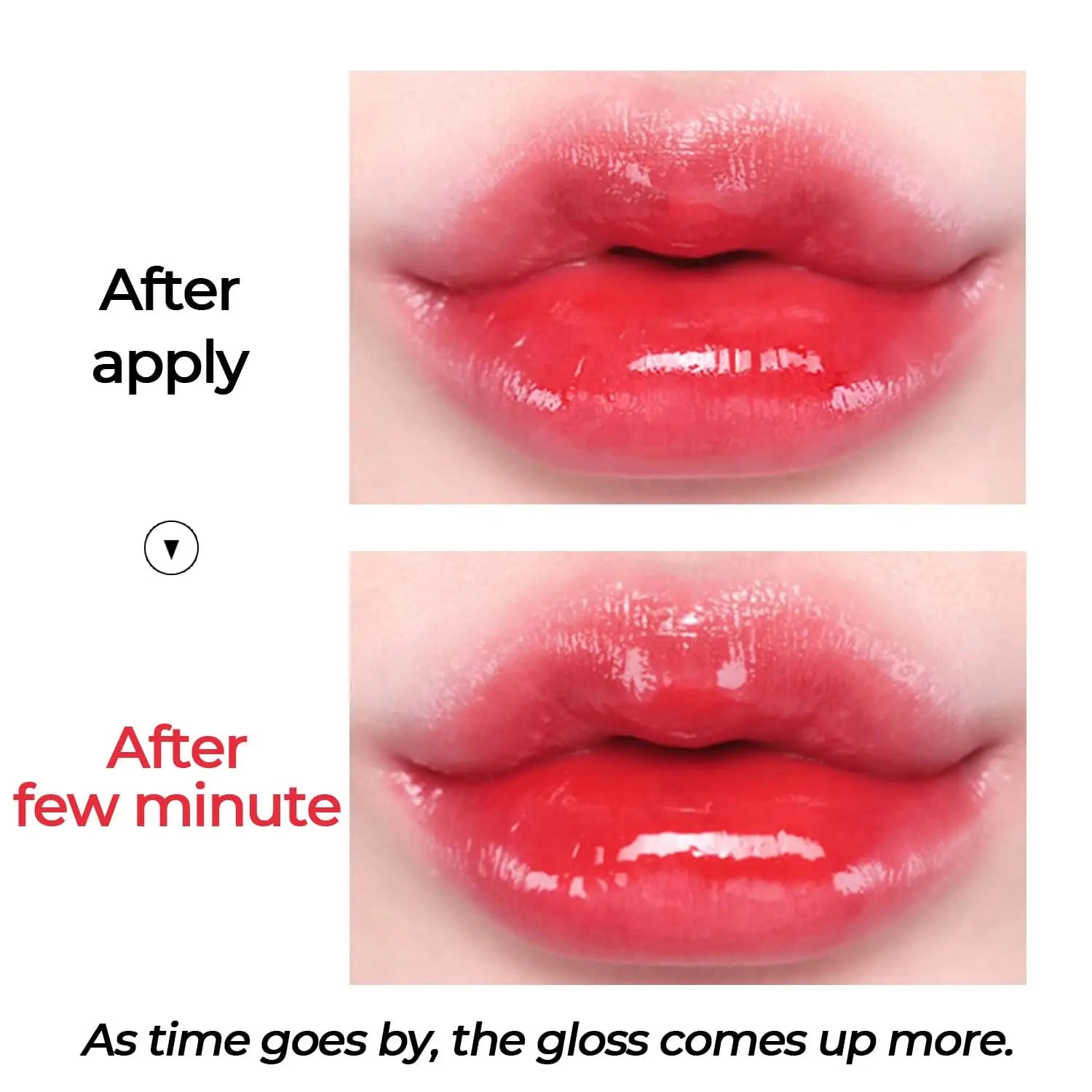 FLORTTE Glow Lip Glaze First Kiss Dew Vitamin Long-Lasting Lip Gloss Lipstick Make Up Mirror Lipgloss