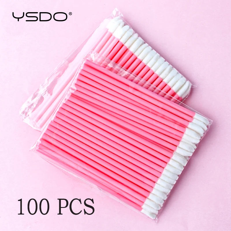 YSDO Lip Brush Eyelash 5/50/100Pcs Lipsticks Mascara Applicator Lipstick Wands Eyelashes brush Set Cosmetic Makeup Tools