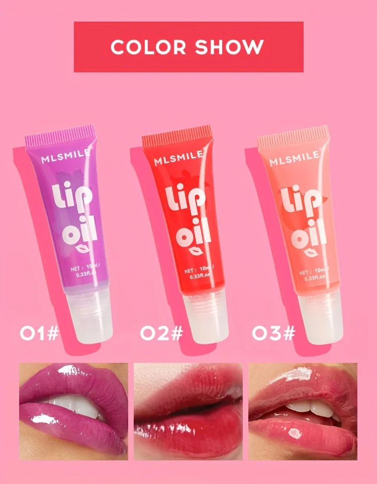 Fruit Hydrating Lip Glow Oil, Moisturizing Lip Plumper Gloss, Transparent Plumping Lip Gloss, Lip Oil, Lip Balm for Lip Care