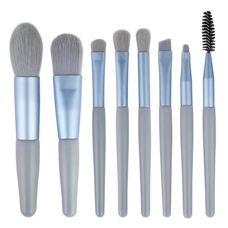 8Pcs Portable Makeup Brushes Set Cosmetic Powder Eye Shadow Foundation Blush Blending Concealer Beauty Make Up Tool Brushes Hot