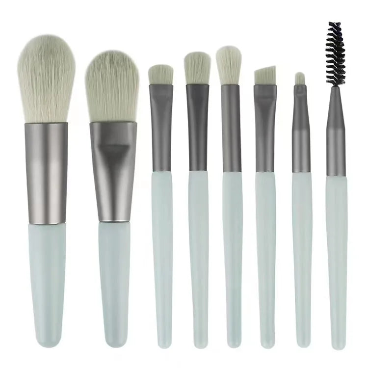 8Pcs Portable Makeup Brushes Set Cosmetic Powder Eye Shadow Foundation Blush Blending Concealer Beauty Make Up Tool Brushes Hot