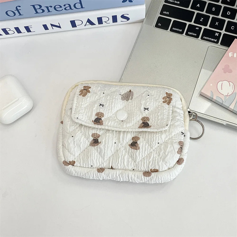 Cute Cartoon Small Travel Cosmetic Lipstick Earphone Card Portable Storage Bag Purse Women Gift Pouch In Make up Bags Organizer