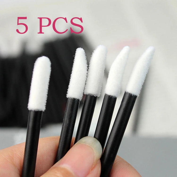 YSDO Lip Brush Eyelash 5/50/100Pcs Lipsticks Mascara Applicator Lipstick Wands Eyelashes brush Set Cosmetic Makeup Tools