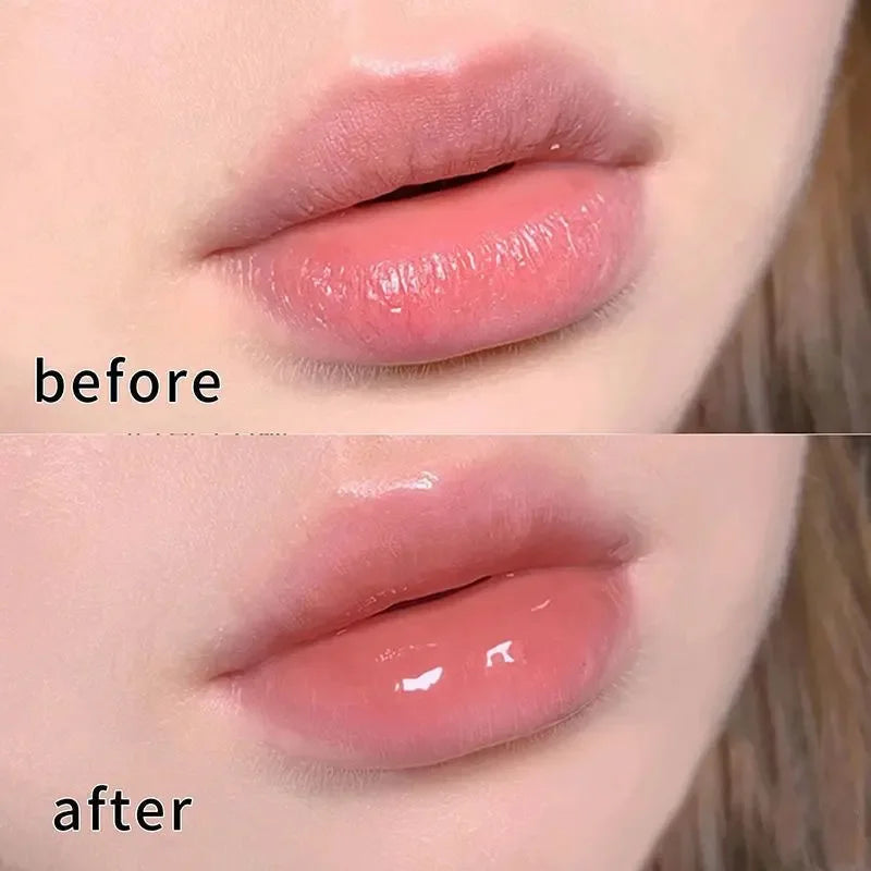Peach Milk Lip Oil, Bee Lip Balm, Moisturizing Lip Balm, Soothing and Hydrating Lip Oil, Easily Repairs Dry, Cracked Lips