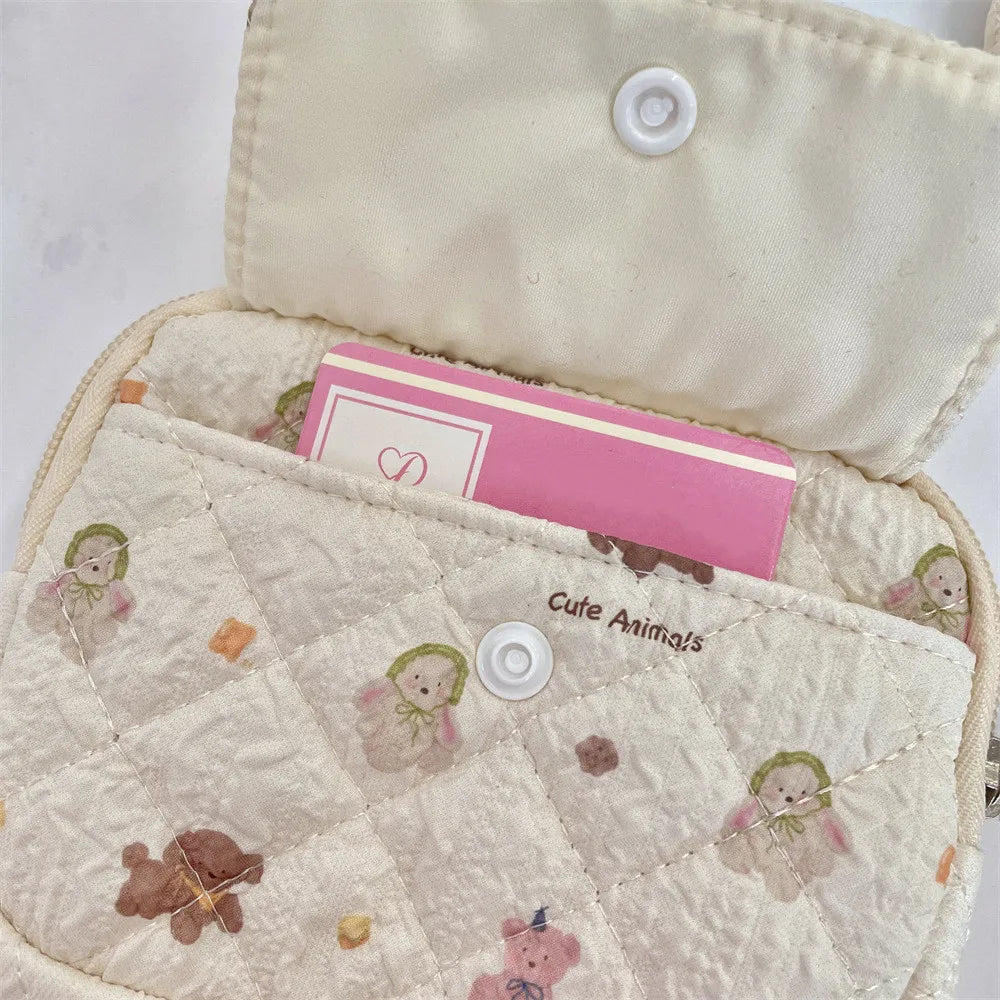 Cute Cartoon Small Travel Cosmetic Lipstick Earphone Card Portable Storage Bag Purse Women Gift Pouch In Make up Bags Organizer