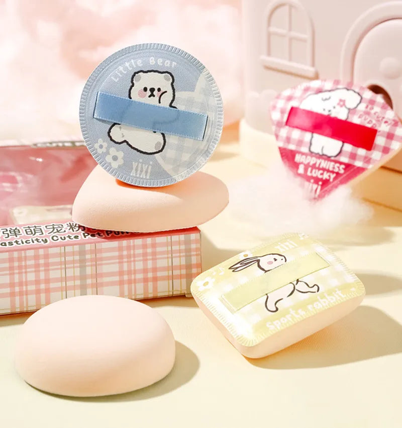 3PCS Makeup Blender Applicator Puff High Elastic Soft Cosmetic Foundation Sponge Do Not Eat Powder Wet Dry Dual Use Make Up Kits