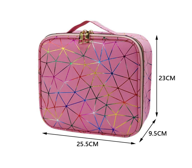 Female Professional Makeup Organizer Travel Beauty Cosmetic Case For Make Up Bag Bolso Mujer Storage Box Nail Tool Suitcase
