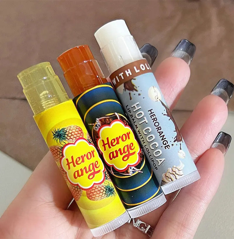 Multi flavor lollipop lipstick Hot Cocoa Lip Mask Moisturizes, moisturizes and reduces lip lines for men and women