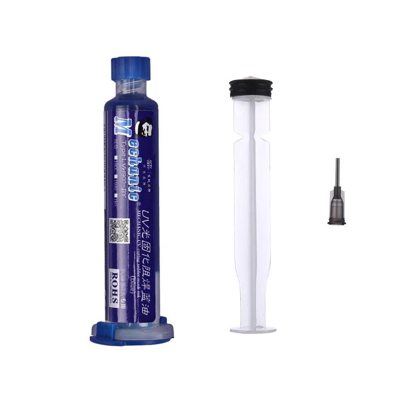 MECHANIC 3-IN-1 UV Light Curing Solder Mask Ink BGA PCB Circuit Board Repair Welding Paint Green Oil Prevent Corrosive Arcing