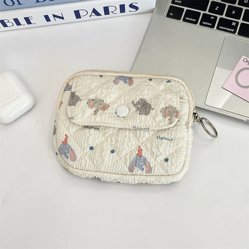 Cute Cartoon Small Travel Cosmetic Lipstick Earphone Card Portable Storage Bag Purse Women Gift Pouch In Make up Bags Organizer