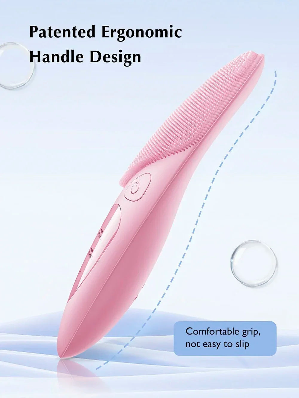 Electric Silicone Cleansing Brush USB Sonic Deep Electric Cleansing Brush Pore Blackhead Remover Double Sided Face Wash Brush