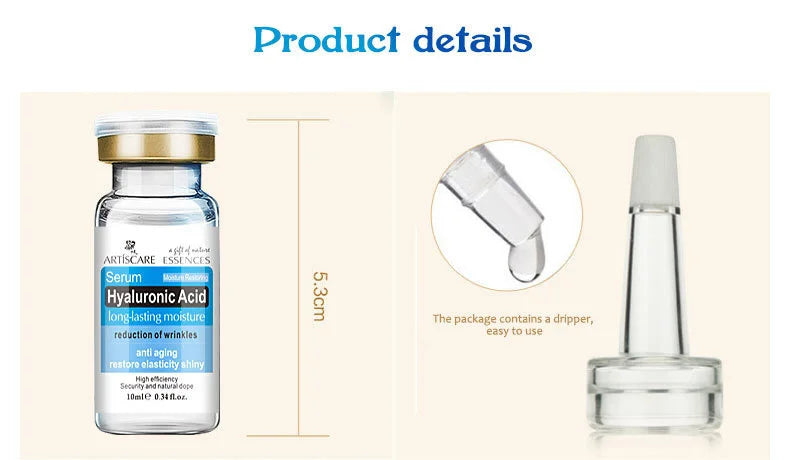 ARTISCARE Hyaluronic Acid Face Serum 4pcs/Lot for Moisturizing and Hydrating Facial HA Essence Face Care Products
