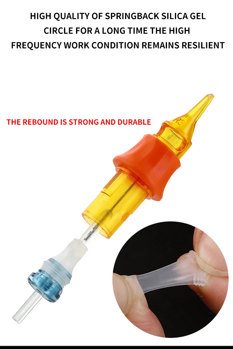 YILONG 10PCS Individual Package RM/RL/RS/M1 Cartridge Tattoo Needles Permanent Make-Up Tattoo Tool for Tattoo Machine Pen