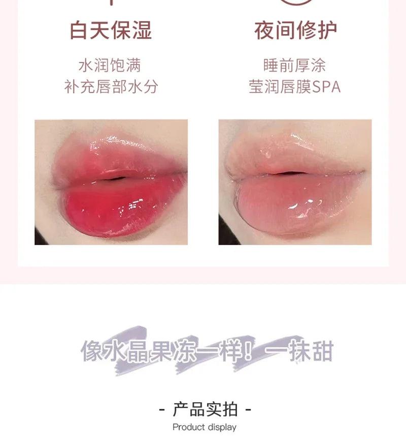 Peach Milk Lip Oil, Bee Lip Balm, Moisturizing Lip Balm, Soothing and Hydrating Lip Oil, Easily Repairs Dry, Cracked Lips